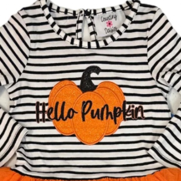 NWT Counting Daisies Autumn Halloween Outfit Girls 18 Months - Picture 2 of 3
